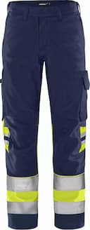 Fristads 134238-171, Green High Vis Trousers Class 1 2649 GPLU, image 1