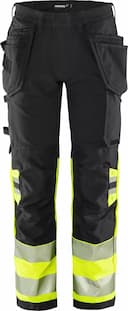 Fristads 134187-196, Green High Vis Craftsman Stretch Trousers Class 1 2643 GSTP, image 1