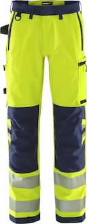 Fristads 134189-171, Green High Visibility Stretch Pants Class 2 2645 GSTP, image 1