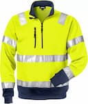 Fristads 100134-171, High Vis Zip Sweatshirt Class 3 728 SHV, image 1