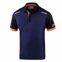 Sparco 02415BMAF, Toledo Tech Polo, Navy Blue/Orange, image 1