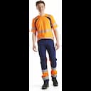 Blåkläder 339710135389, High Vis UV Schutz T-Shirt, Orange/Marineblau, image 5