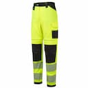 Portwest PW385YBR, PW3 Hi-Vis Women's Stretch Work Trousers, Yellow/Black, image 3