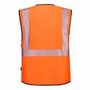 Portwest PW309OBR, PW3 Hi-Vis Executive Vest, Orange/Black, image 2