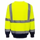 Portwest B306YNR, Warnschutz-Kontrast-Sweatshirt, Gelb/Marine, image 2