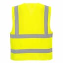 Portwest C494YER, Hi-Vis Half Mesh Two Band Vest, Yellow, image 4
