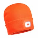 Portwest B028BKR, Rechargeable Twin LED Beanie, Black, image 4