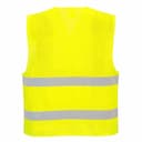 Portwest C494YER, Hi-Vis Half Mesh Two Band Vest, Yellow, image 3