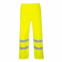 Portwest S487YER, Hi-Vis Breathable Rain Trousers, Yellow, image 1