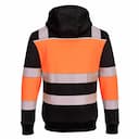Portwest PW377OBR, PW3 Winter-Kapuzenjacke Klasse 1 mit Reißverschluss, Orange/Schwarz, image 2