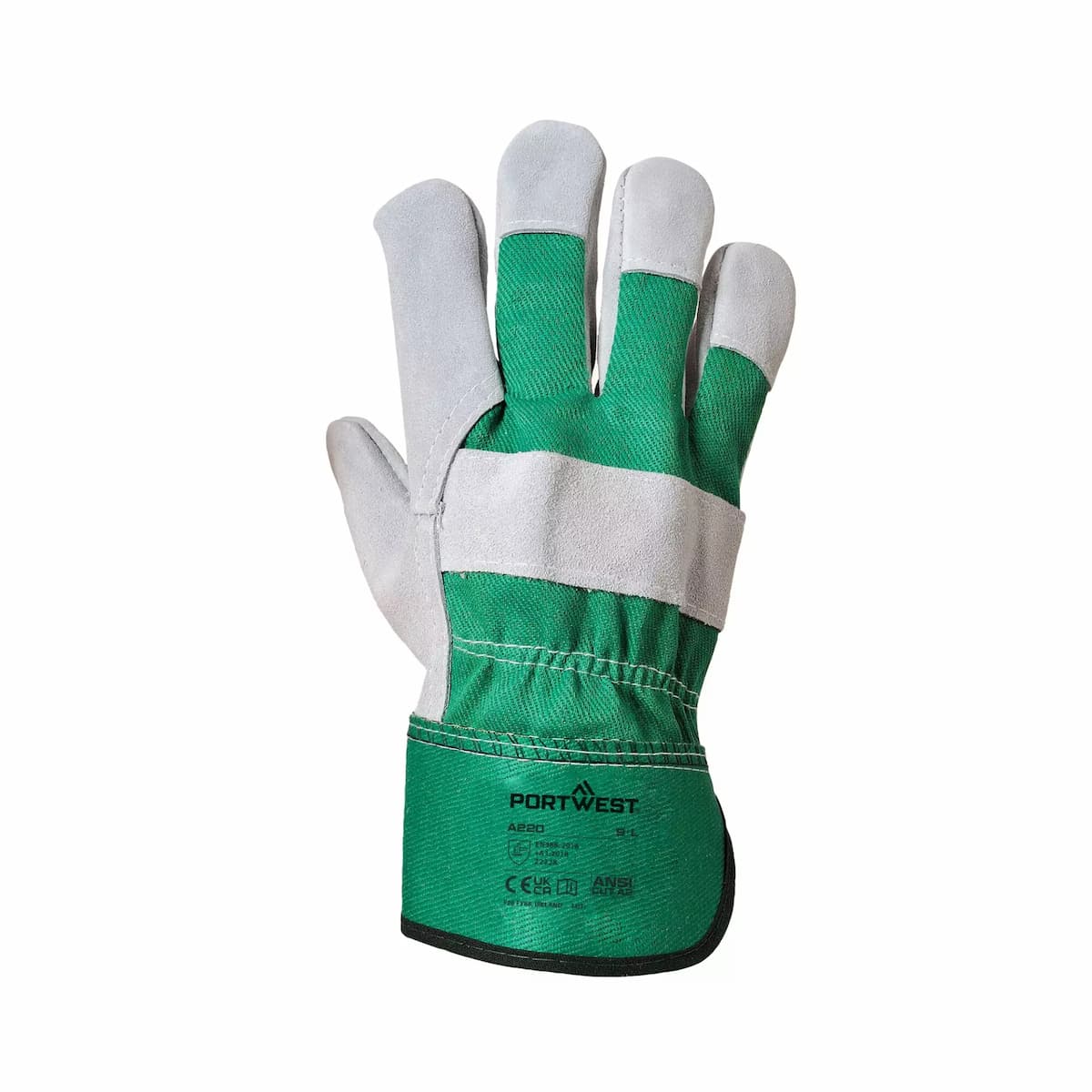 Portwest A220GNR, Premium Chrome Rigger Glove, Green, image 1
