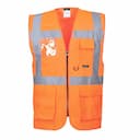 Portwest S476ORR, Berlin Hi-Vis Executive Vest, Orange, image 1