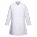 Portwest 2202WHR, Food Industry Men's 1 Pocket Coat, White, image 1
