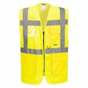 Portwest S476YER, Berlin Hi-Vis Executive Vest, Yellow, image 1