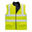Portwest S469YER, Hi-Vis Reversible Bodywarmer, Yellow, image 1