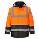 Portwest S467OBR, Hi-Vis Contrast Winter Traffic Jacket, Orange/Black, image 2