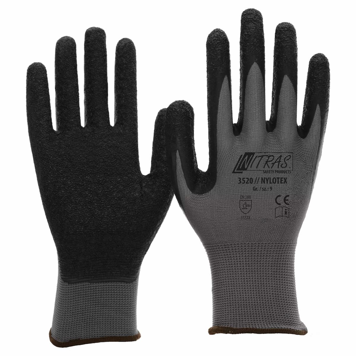 NITRAS 3520, NYLOTEX Nylon-Handschuhe, Grau, image 1