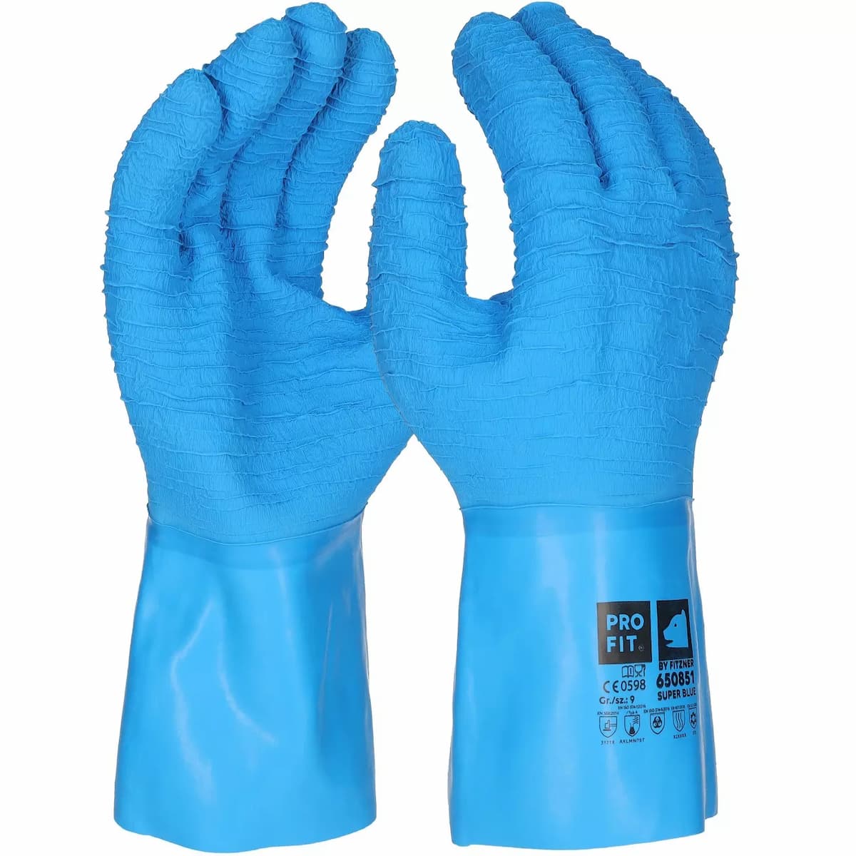 PRO FIT 650851, Latex Chemical Resistant Gloves, image 1