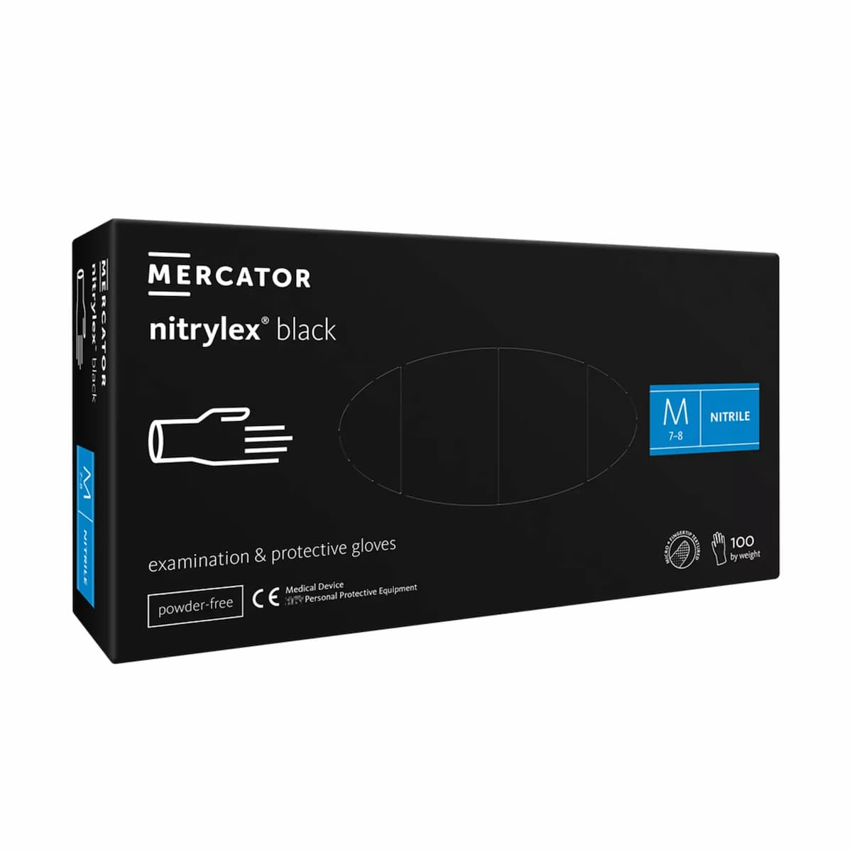 Mercator RD30104003, Black Nitrile Glove, image 1