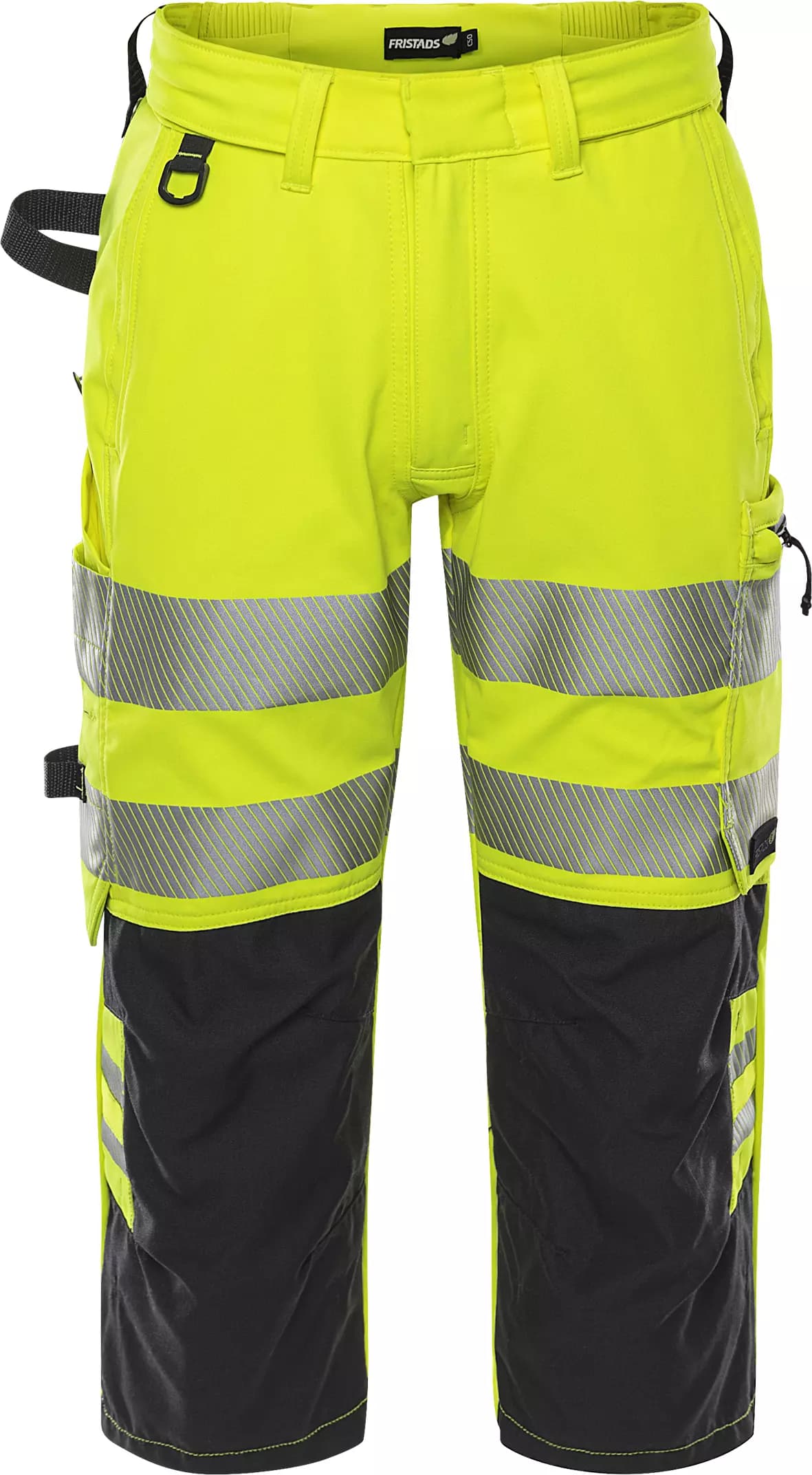Fristads 301056-196, High Vis Stretch 3/4 Pants Class 2 2666 GSTP, image 3