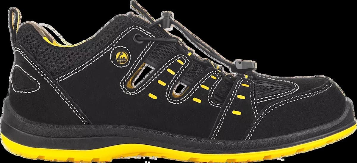 VM Footwear 2115-S1ESD, MEMPHIS Turvasandaalit, S1, musta/keltainen, image 3
