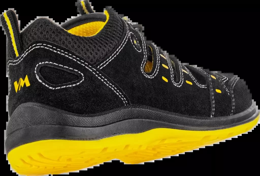 VM Footwear 2115-S1ESD, MEMPHIS Turvasandaalit, S1, musta/keltainen, image 2