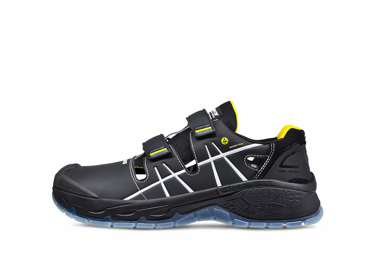 HKS 823042, Running Star RS 282 sandaalit S1P, musta/keltainen, image 2