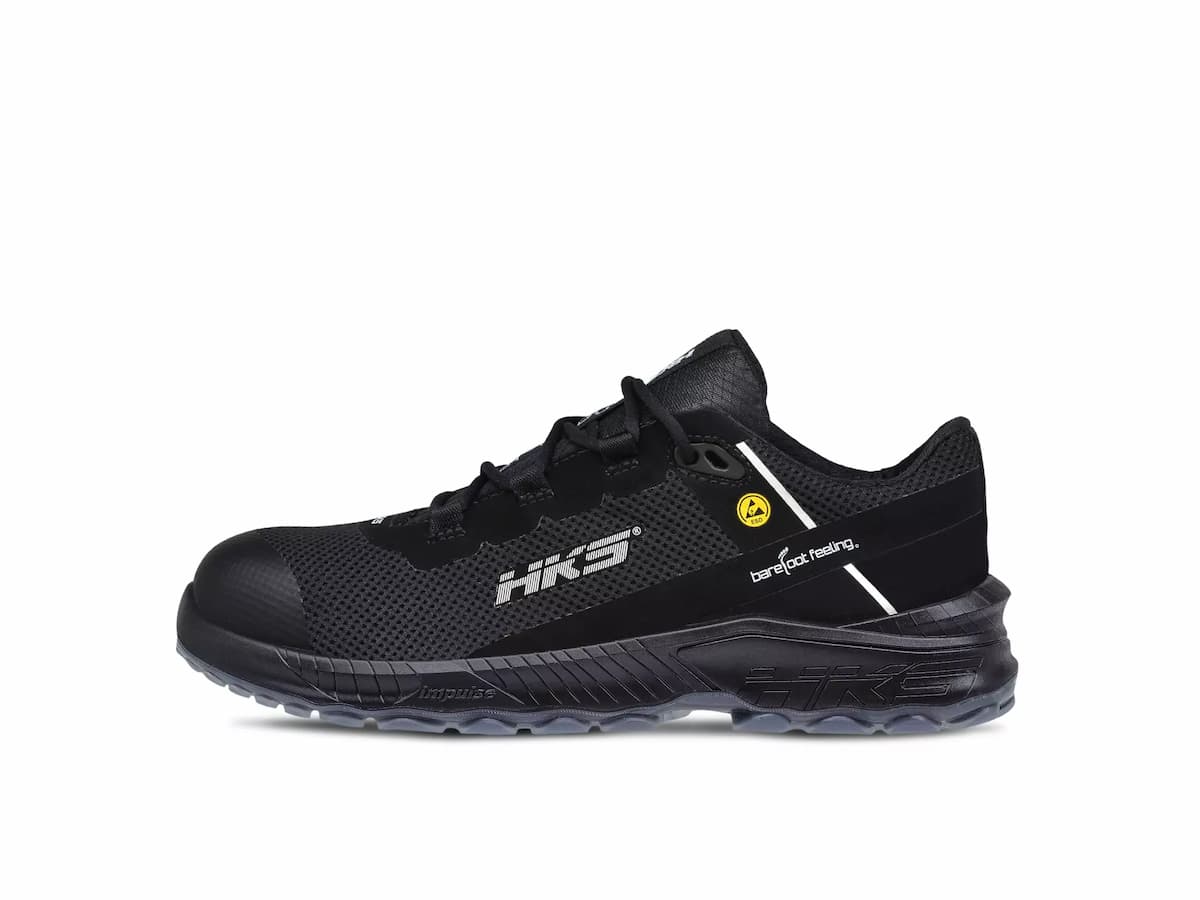 HKS 954078, Barefoot-Feeling BFS 50 matala kenkä S1P, musta, image 2