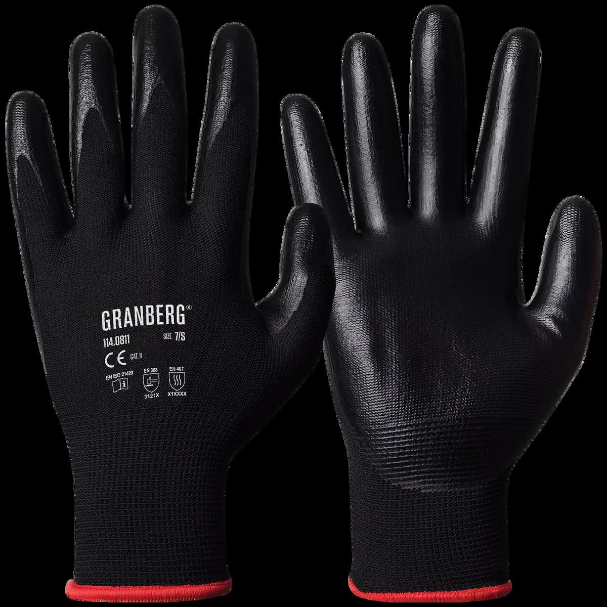 Granberg 114-0811, Touchscreen Compatible Assembly Gloves, Black, image 1