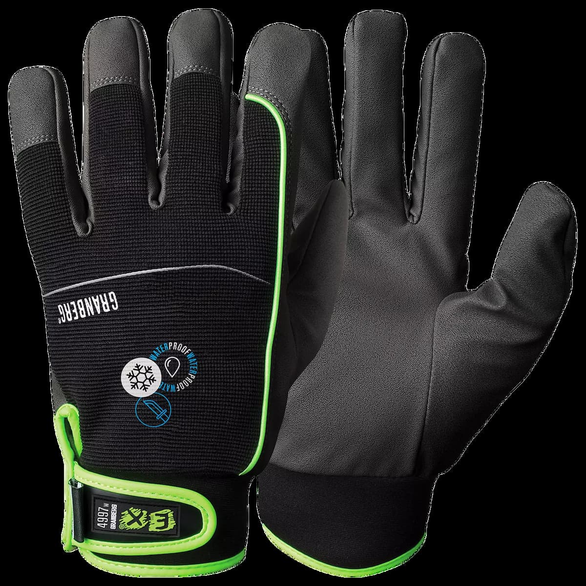 Granberg 107-4997W, EX® Schnitthemmende Winterhandschuhe, Schwarz/Grau, image 1