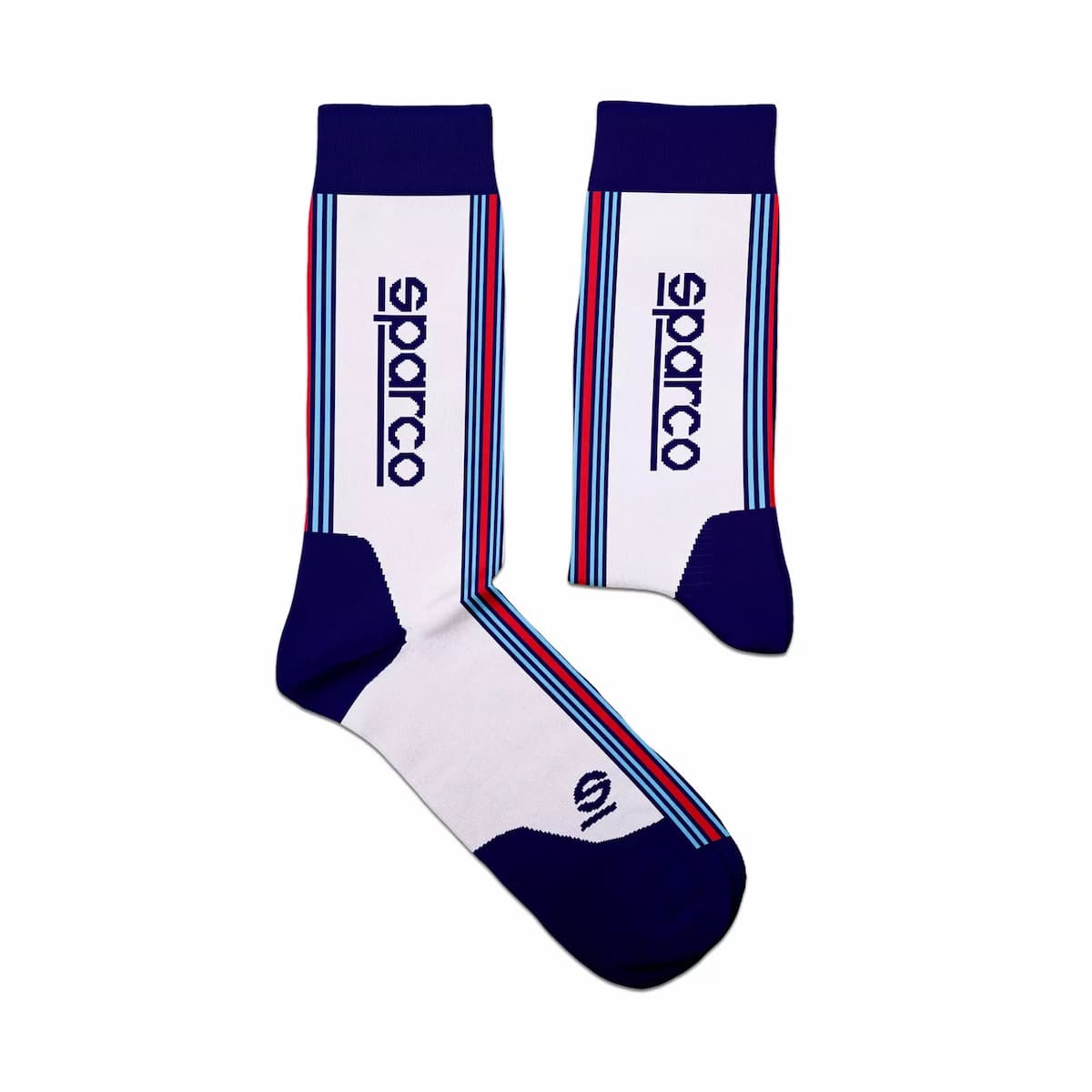 Sparco 099145MR-BIBM, Martini-R Iconic Socks, White/Blue, image 3