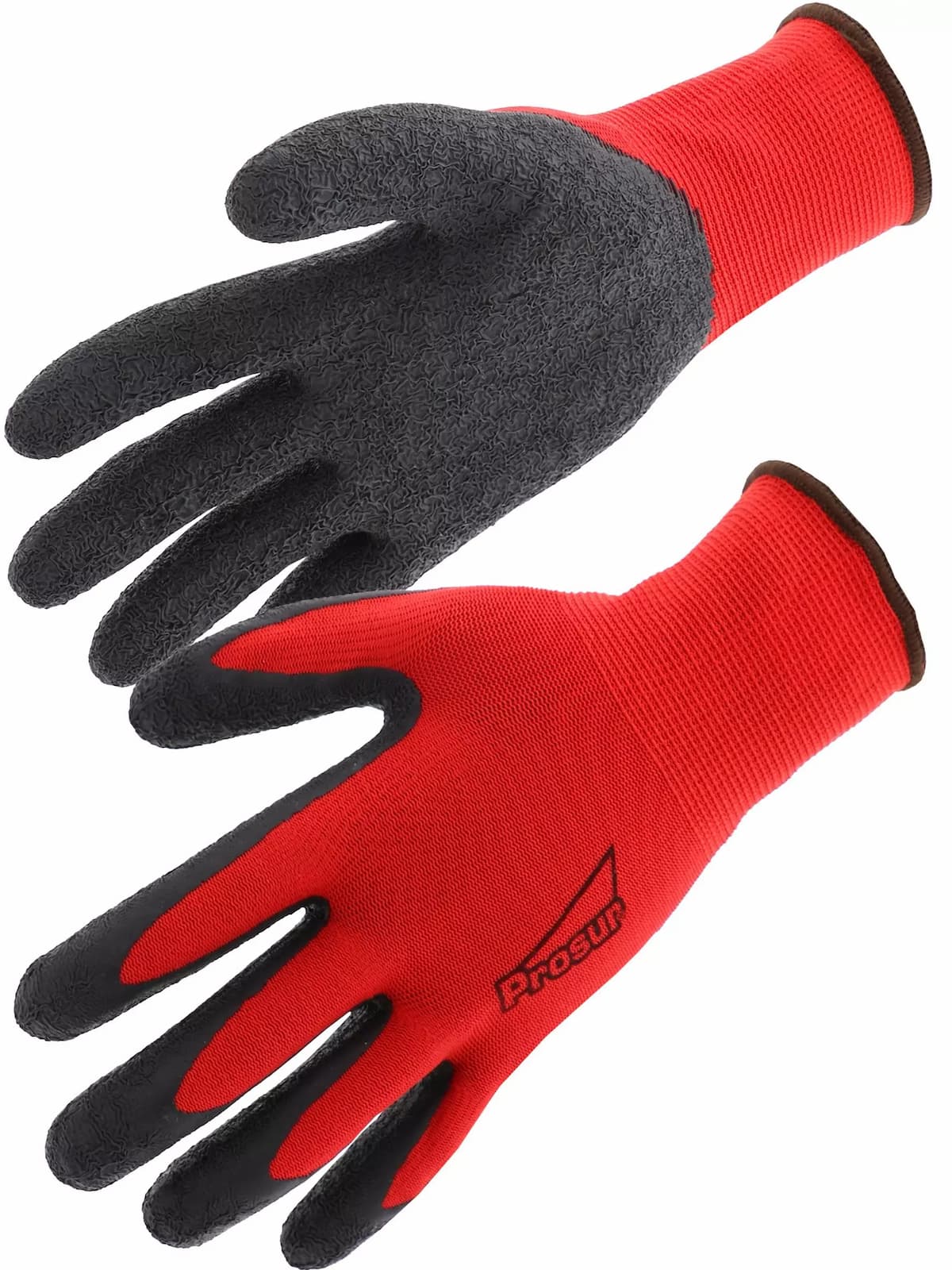 Singer Safety PER73LAT, Strukturierte Latex-Handschuhe, Rot/Schwarz, image 1