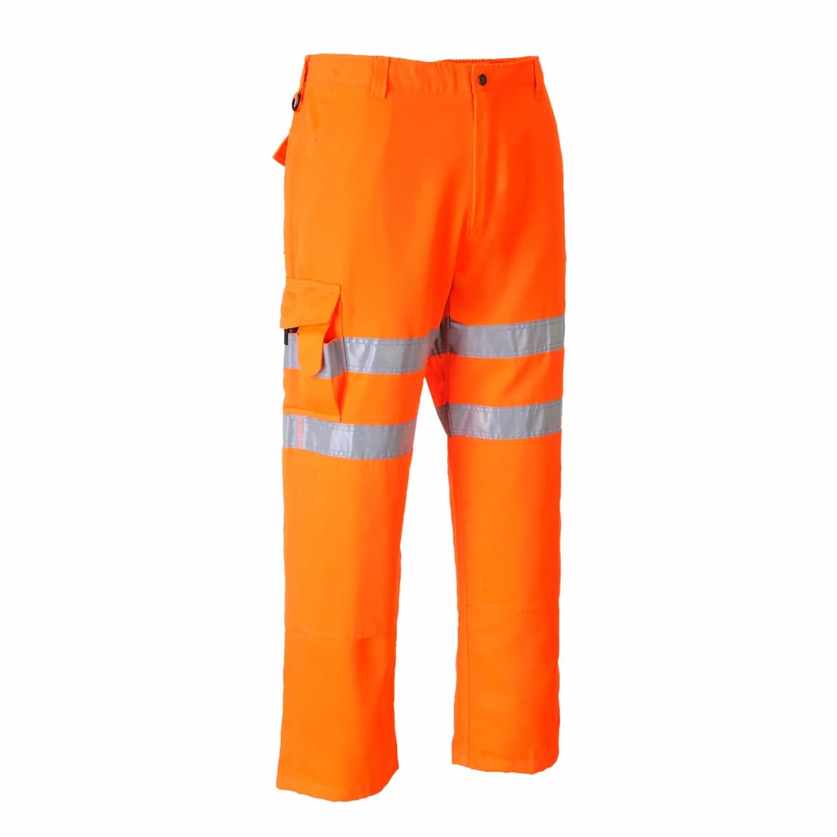 Portwest RT46ORR, Hi-Vis Rail Work Trousers, Orange, image 2