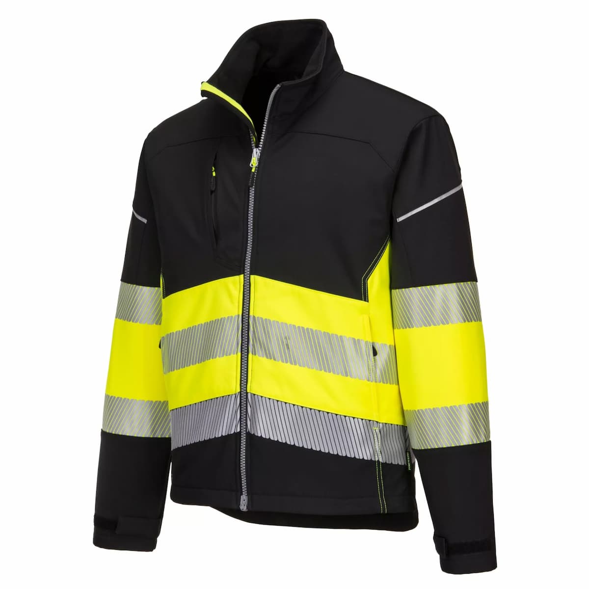 Portwest PW375BKY, PW3 Hi-Vis Class 1 Softshell (3L), svart/gul, image 3