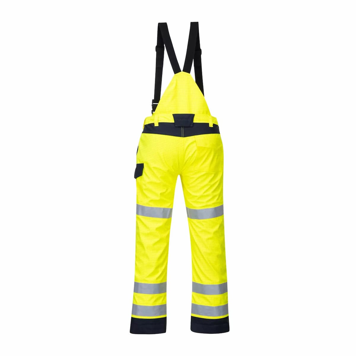 Portwest MV71YNR, Modaflame Rain Multi Norm Arc Trousers, Yellow/Navy, image 2