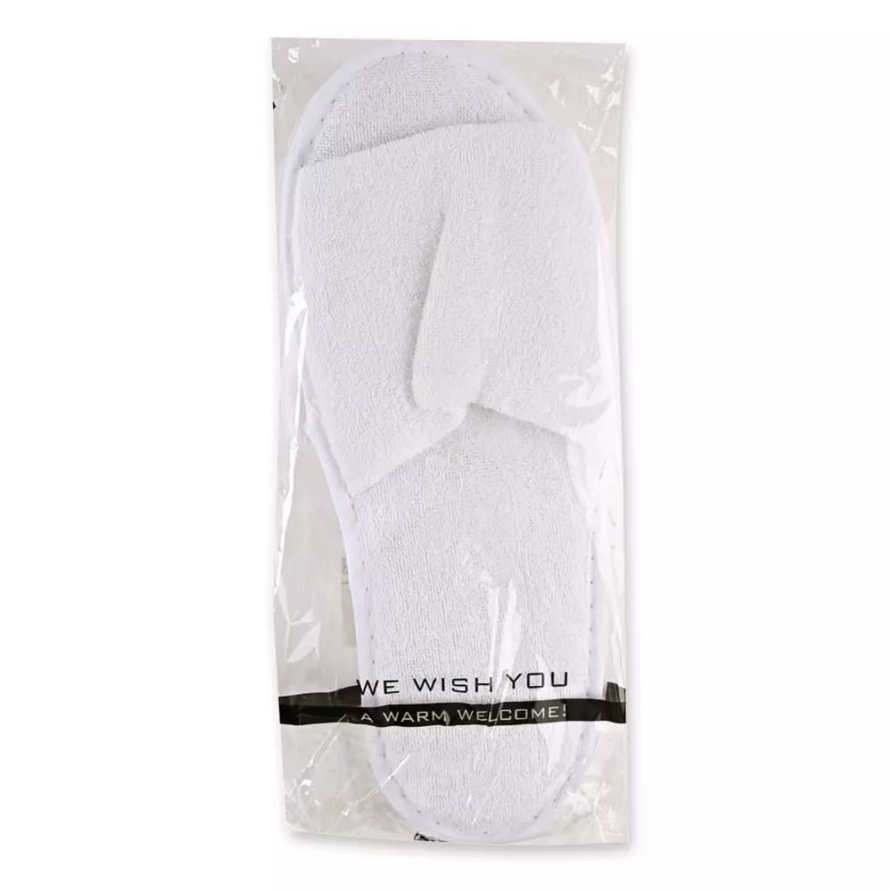 Hygostar 55528, Grip Open Slippers, Polyester, White, image 3