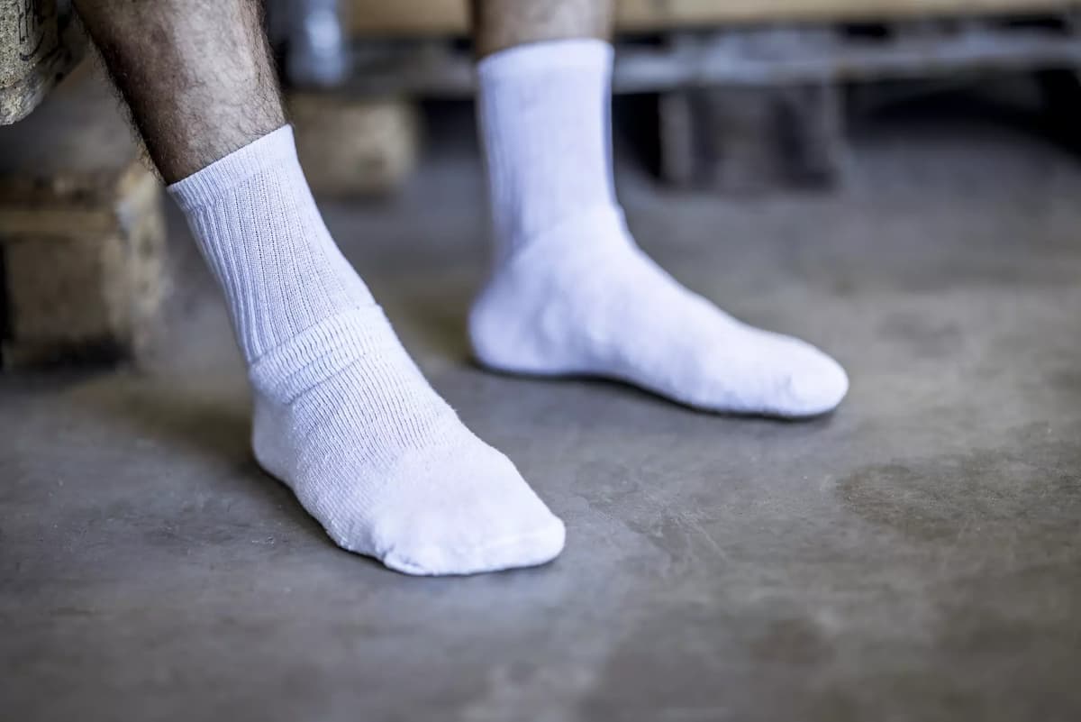 NITRAS 720-1100, Basic Socks Cotton / Polyester /elastane, White, image 3