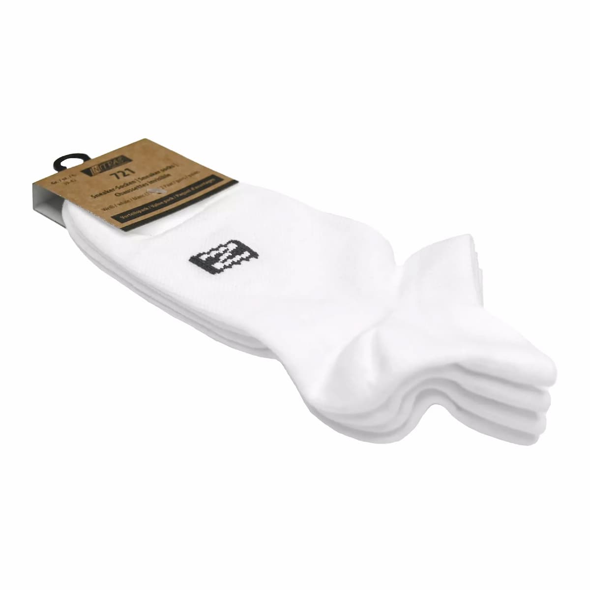 NITRAS 721-1100, Sneaker Socks Polyamide/ Elastane, White, image 2