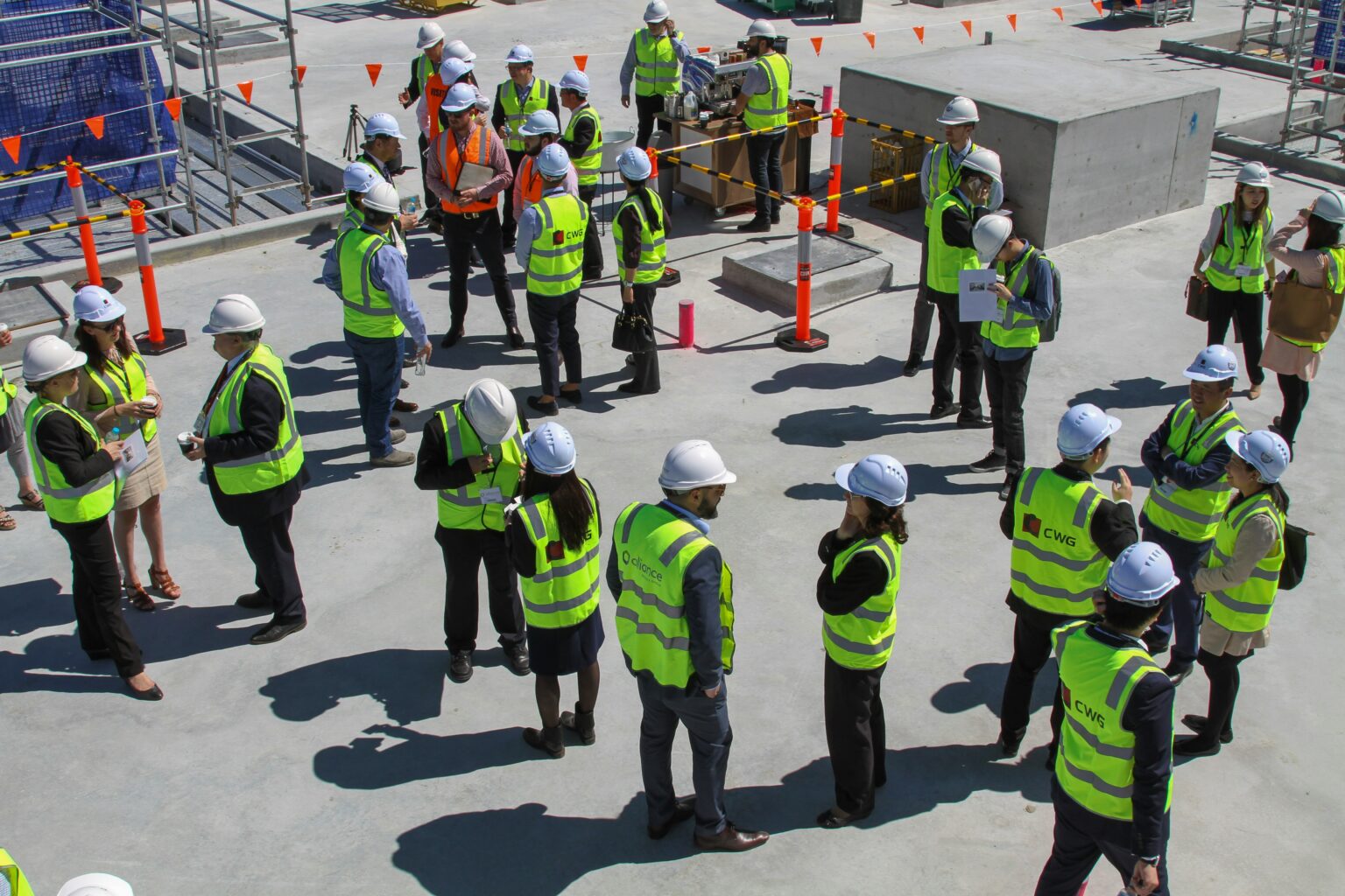 picture of men wearing high visibility wests